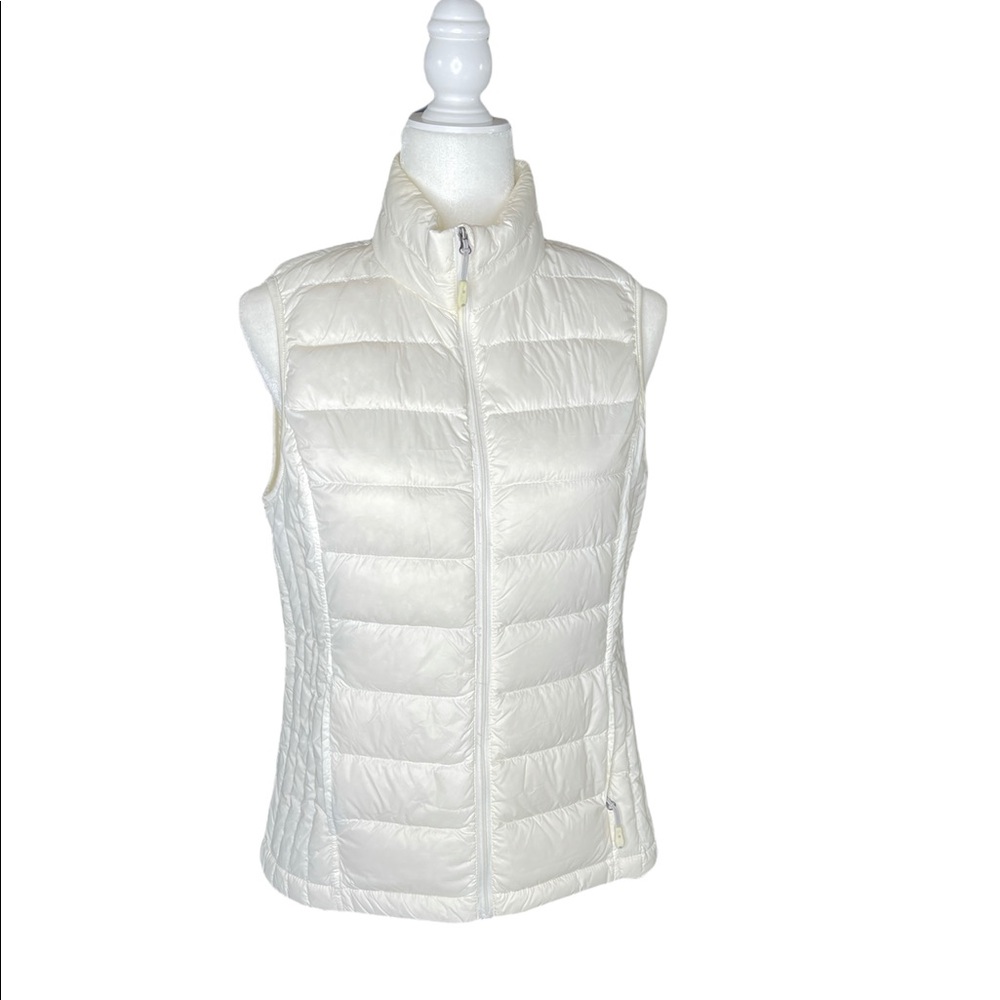 Heat Keep Ivory Sleeveless Puffer Vest